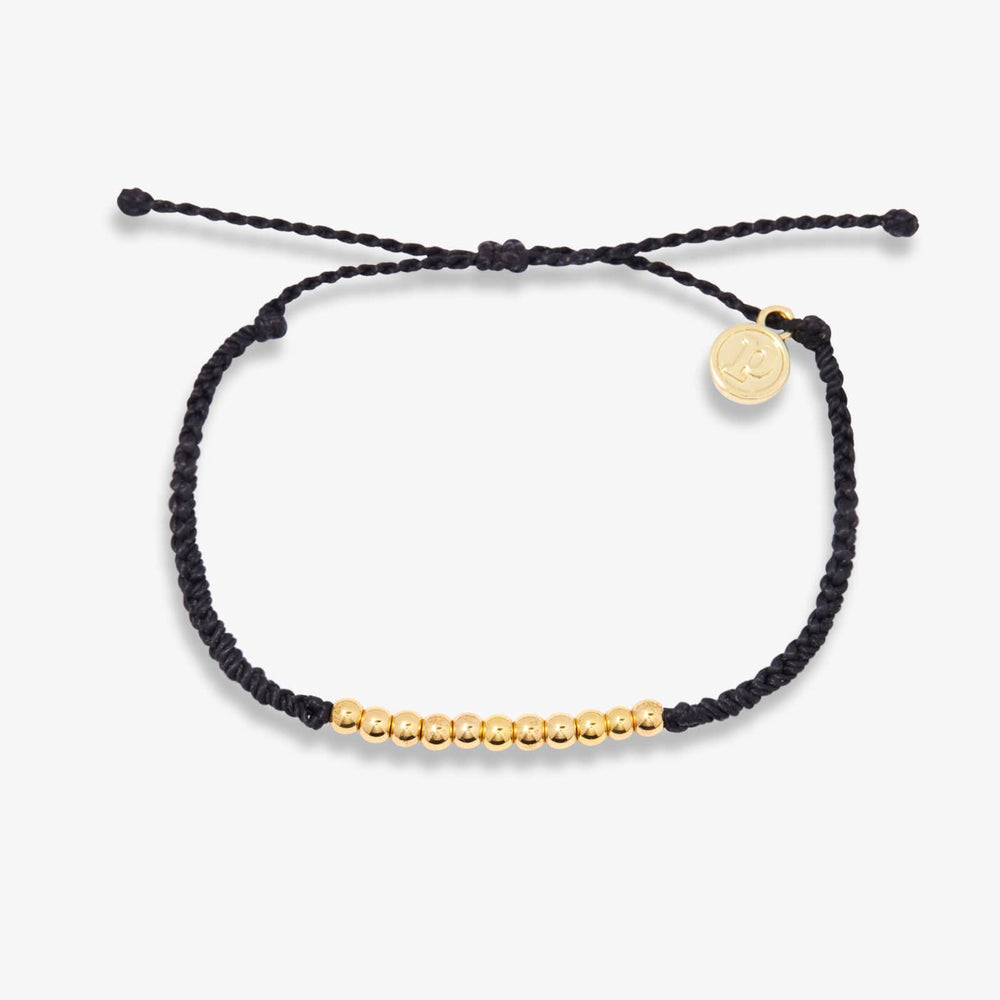 Pura Vida Harper Bead String Bracelet - BLACK - Sun Diego Boardshop