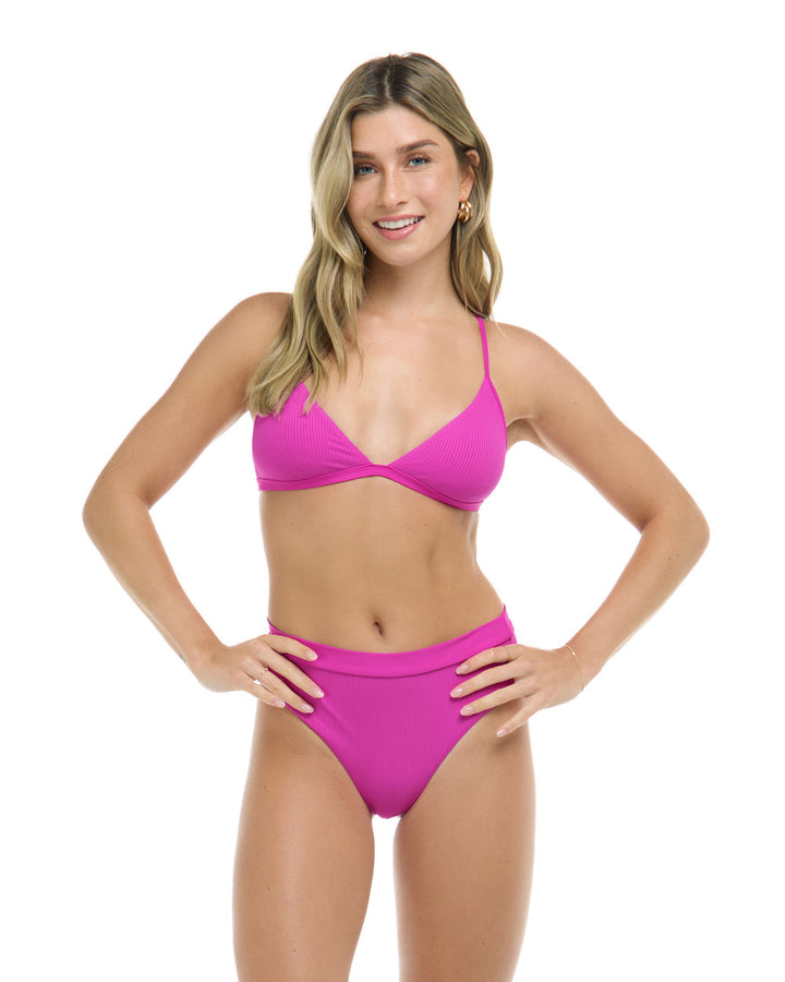 Body Glove Ibiza Evelyn Fixed Triangle Bikini Top - FUCHSIA - Sun Diego Boardshop