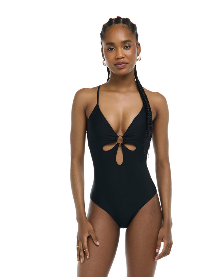 Body Glove Smoothies Maddie One-Piece Tank Swimsuit - BLACK - Sun Diego Boardshop