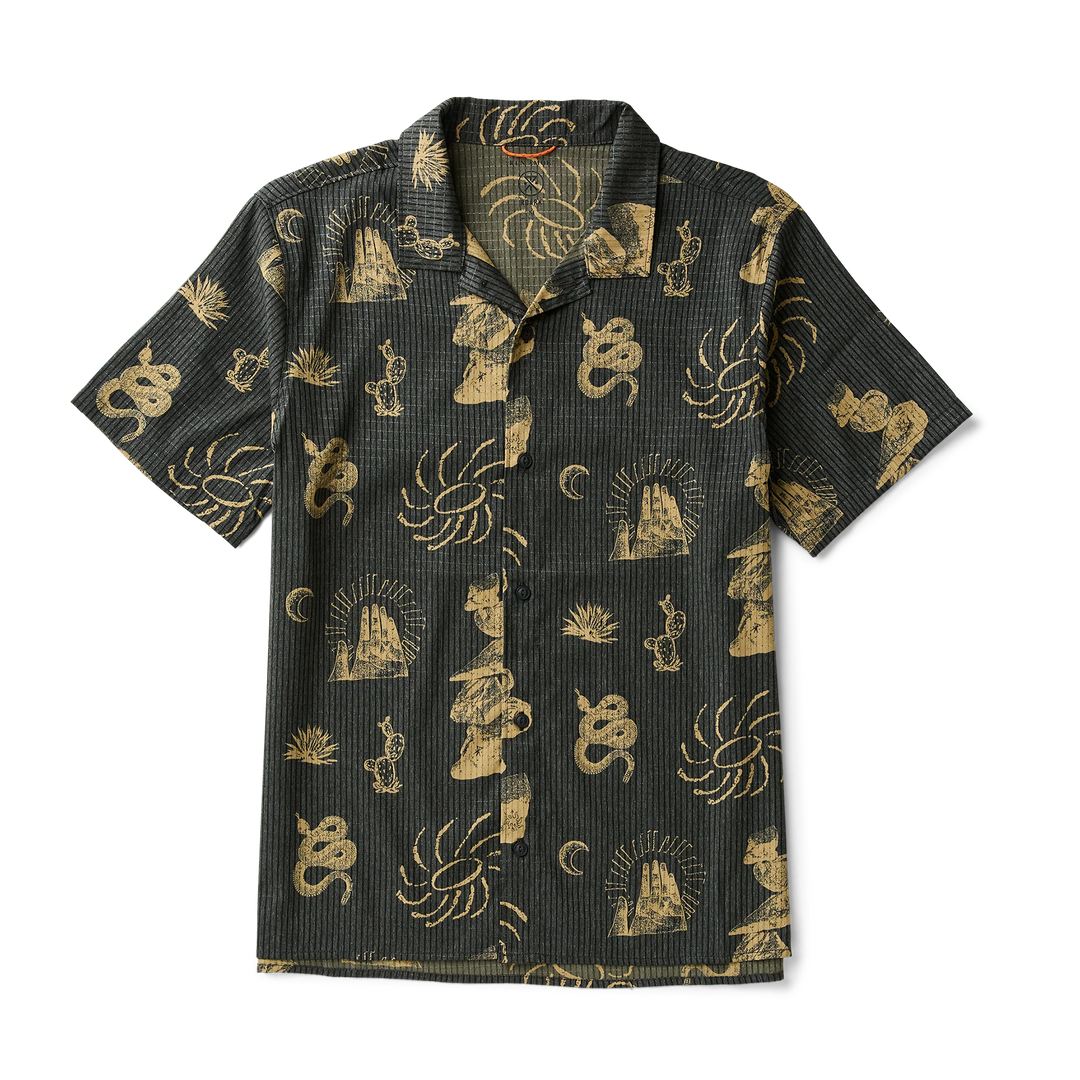 Roark Men's Bless Up Trail Button Up Shirt - Onyx Floral - Sun Diego Boardshop
