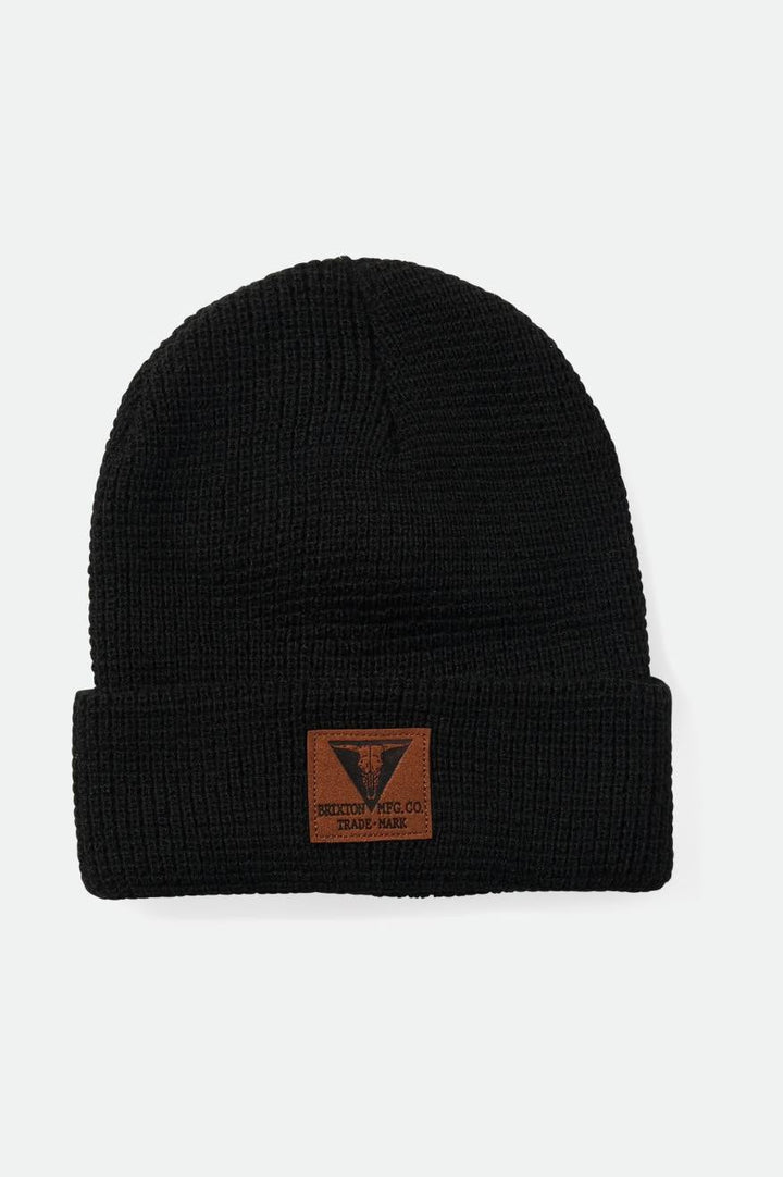 Galveston Waffle Knit Beanie - Black - Sun Diego Boardshop