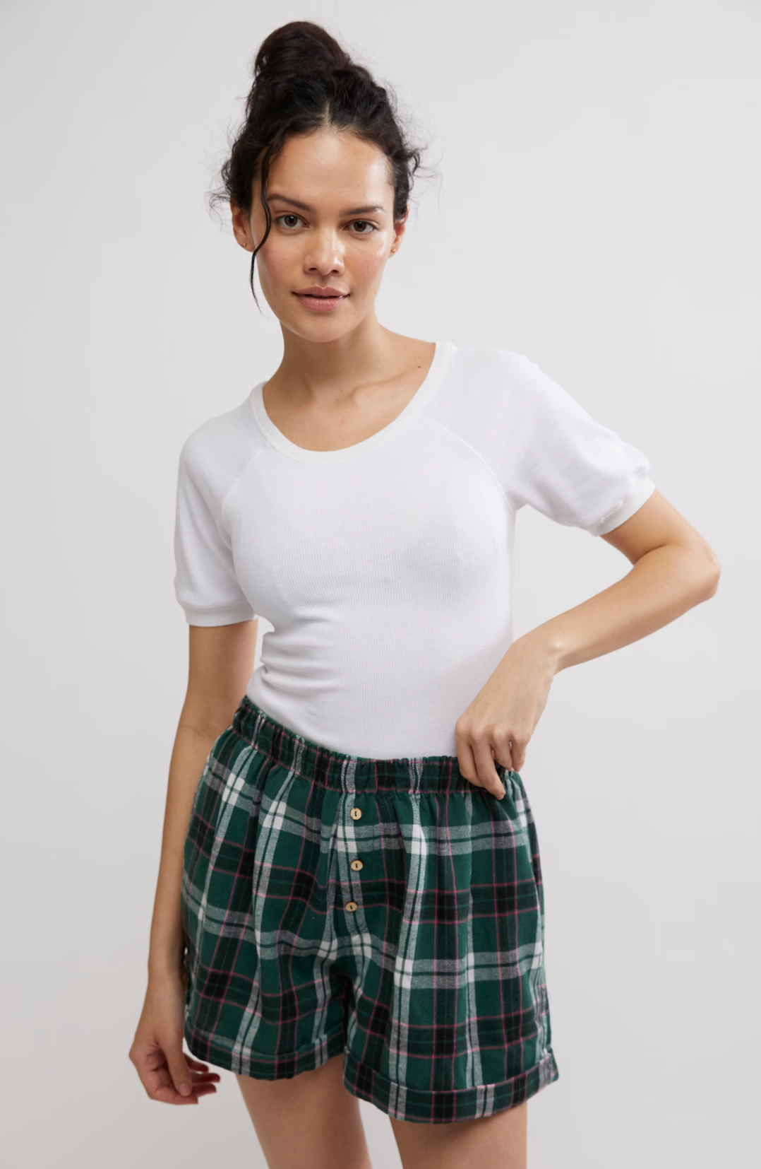 Free People Sunday Morning Boxer - EVERGREEN COMBO - Sun Diego Boardshop