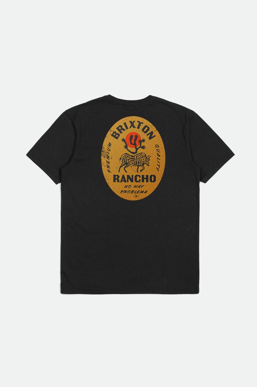 Rancho S/S Tailored Tee - Black - Sun Diego Boardshop