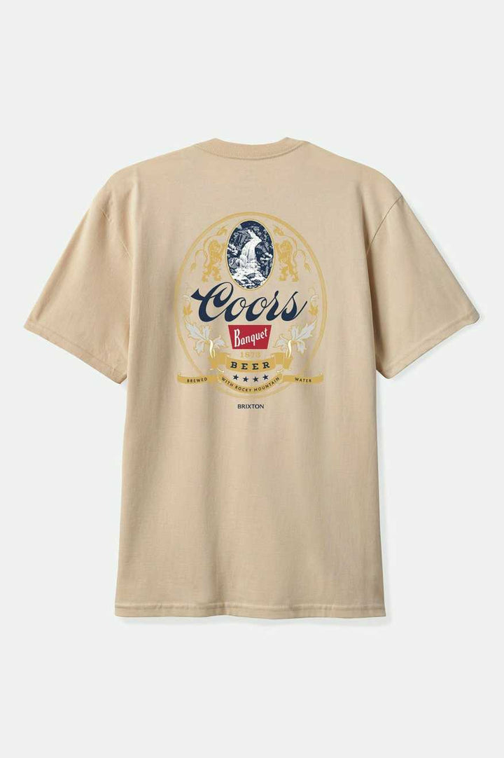 Brixton COORS START YOUR LEGACY MOUNTAIN T-SHIRT - CREAM - Sun Diego Boardshop