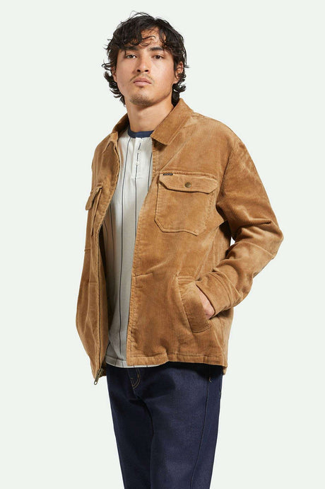 Brixton Motor Jacket - TIGER'S EYE CORD - Sun Diego Boardshop