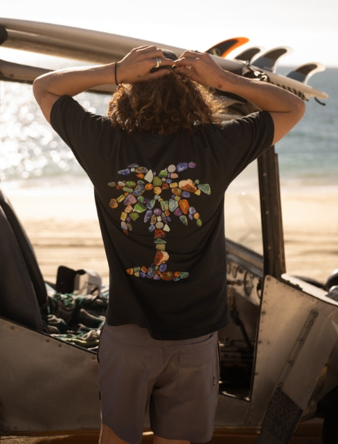 Roark Opal Palm Premium Tee - Black - Sun Diego Boardshop