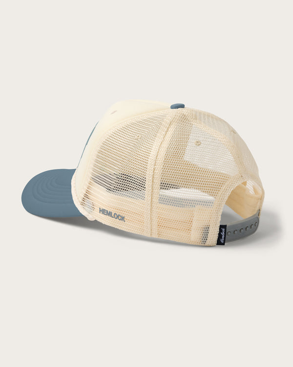 Hemlock Agua Foam Trucker Hat - BLUE - Sun Diego Boardshop