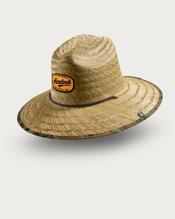Hemlock UPF 50+ Lifeguard Straw Hat - CAMO - Sun Diego Boardshop