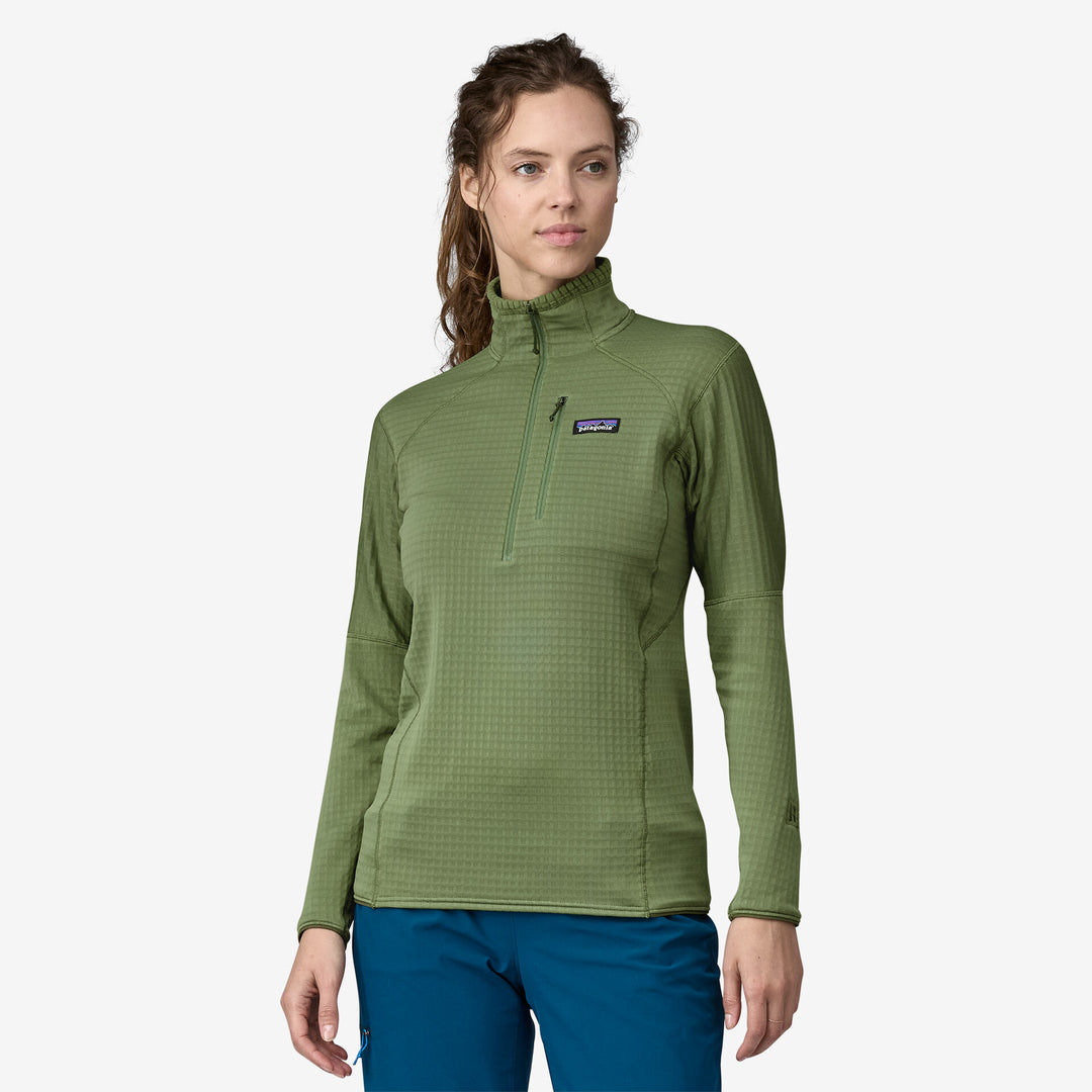 Patagonia Women's R1 Fleece Pullover - TERRAIN GREEN - Sun Diego Boardshop