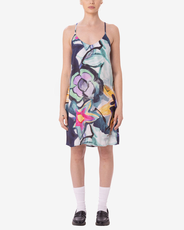 Obey REQUIEM SLIP DRESS - STRONG BLUE MULTI - Sun Diego Boardshop