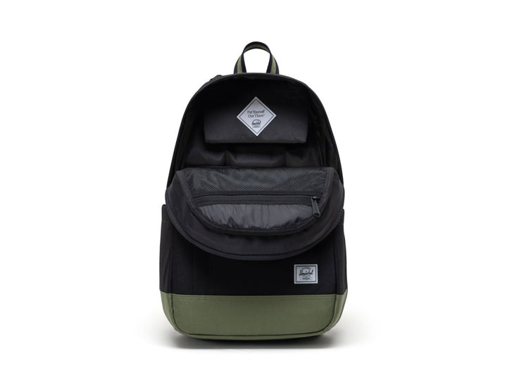 Herschel Supply Co Seymour Backpack - 26L - BLACK/FOUR LEAF CLOVER - Sun Diego Boardshop