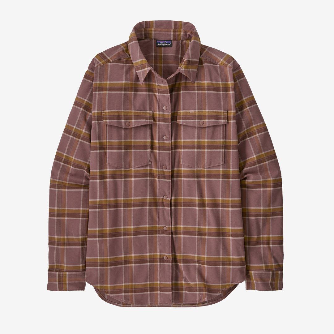 Patagonia Women's Canyonite Flannel Shirt - MOUNTAIN TREK DULSE MAUVE - Sun Diego Boardshop