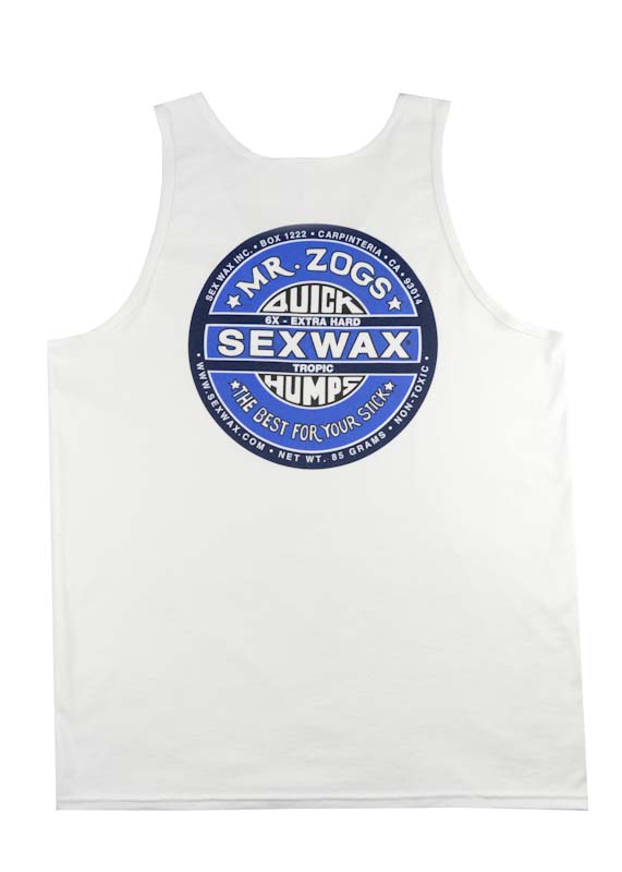 ZOG INDUSTRIES SEXWAX QUICK HUMPS Tank - White - Sun Diego Boardshop