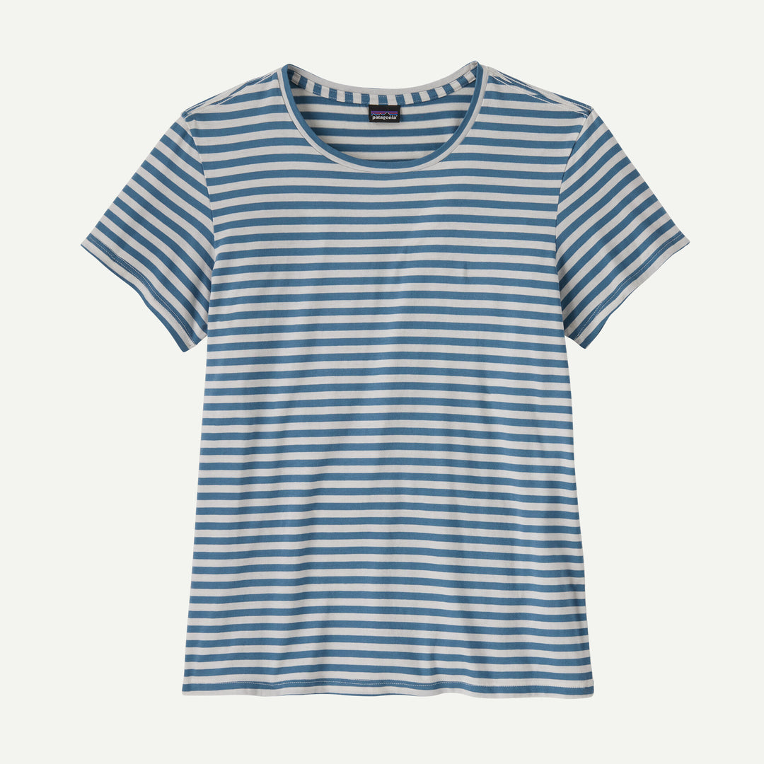 Patagonia Women's Regenerative Organic Certified Cotton Tee - STILL BLUE - Sun Diego Boardshop