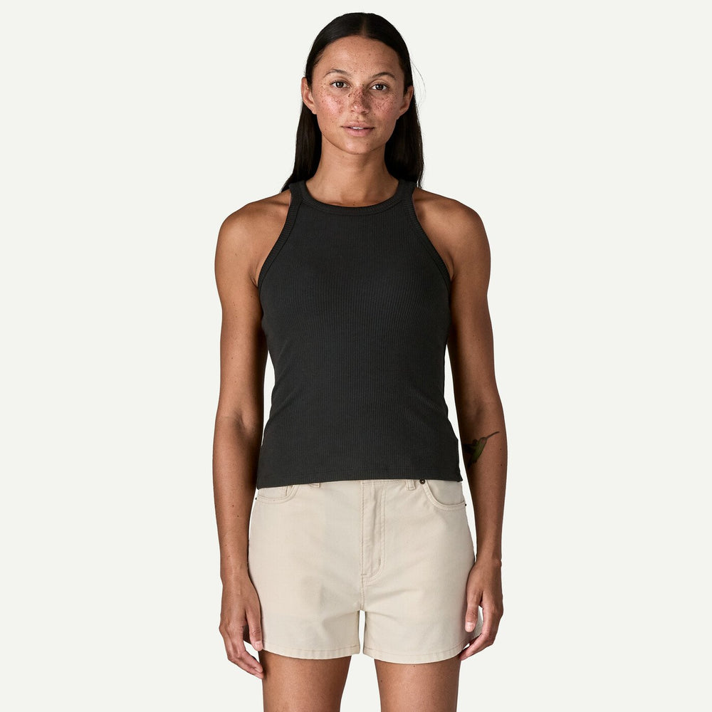 Patagonia Women's Rib Knit Tank Top - Black - Sun Diego Boardshop