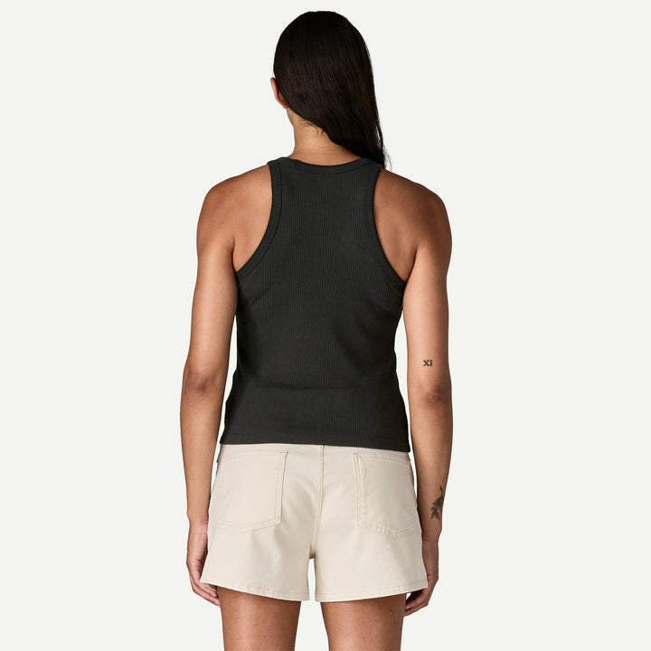 Patagonia Women's Rib Knit Tank Top - Black - Sun Diego Boardshop