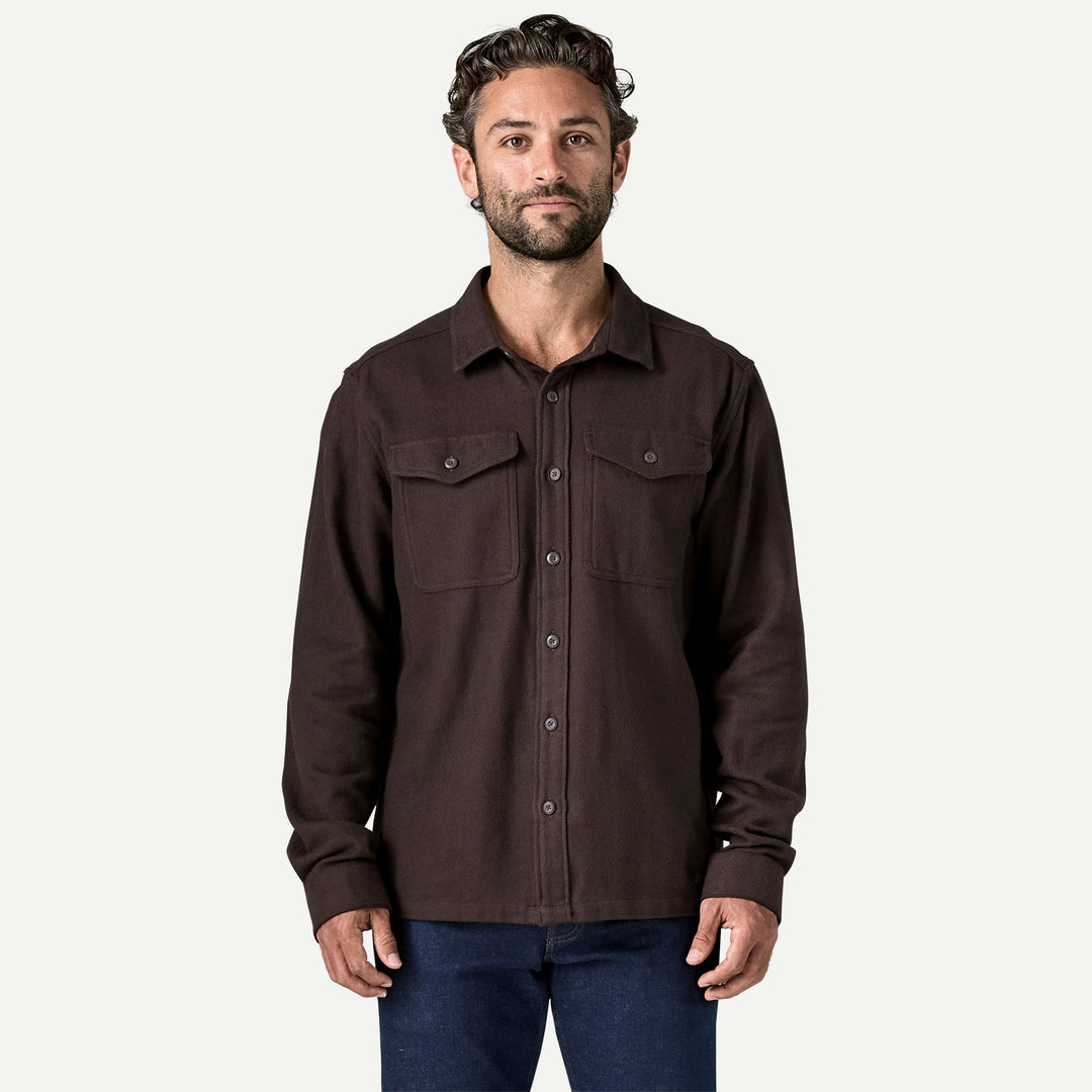 Patagonia Men's Fjord Flannel Shirt - Mirror Weave: Den Brown - Sun Diego Boardshop