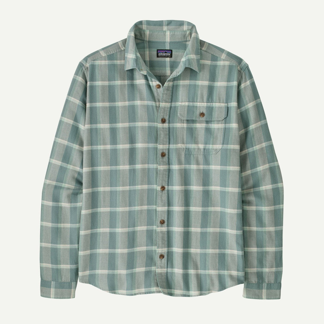 Mens In Conversion Lightweight Fjord Flannel Shirt Marine Layer Blue Sage