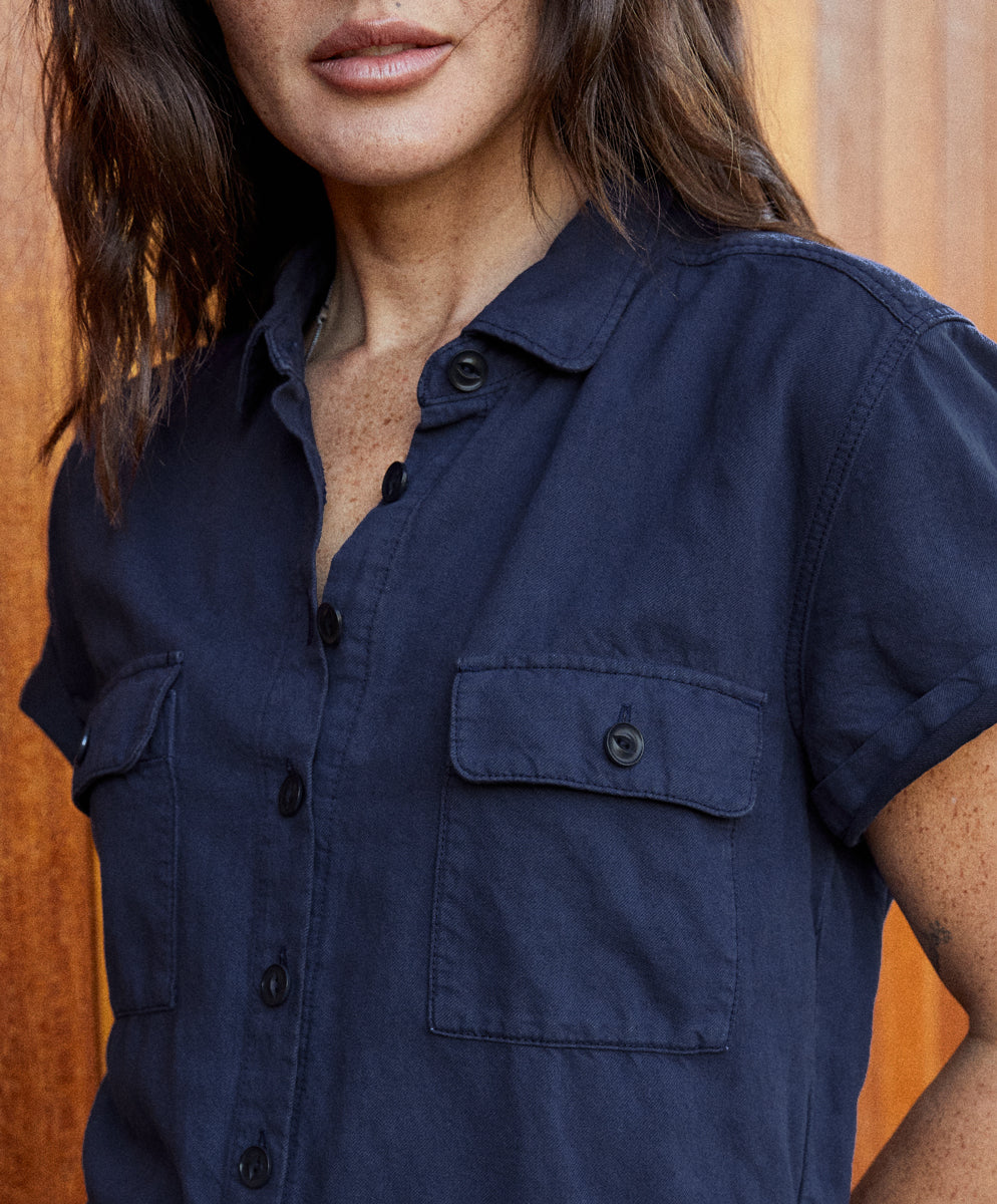 Outerknown S.E.A. Suit Shortall Romper - DARK NAVY - Sun Diego Boardshop