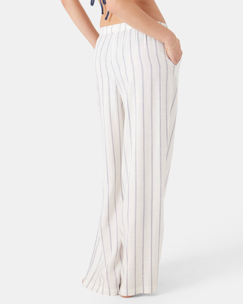 Roxy Women's After Surf Stripe Coverup Tulip Pant - Egret Ert - Sun Diego Boardshop