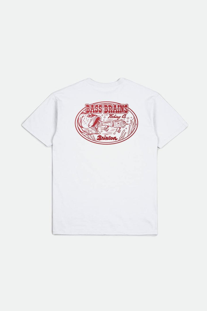 Bass Brains Swim S/S Standard Tee - White - Sun Diego Boardshop