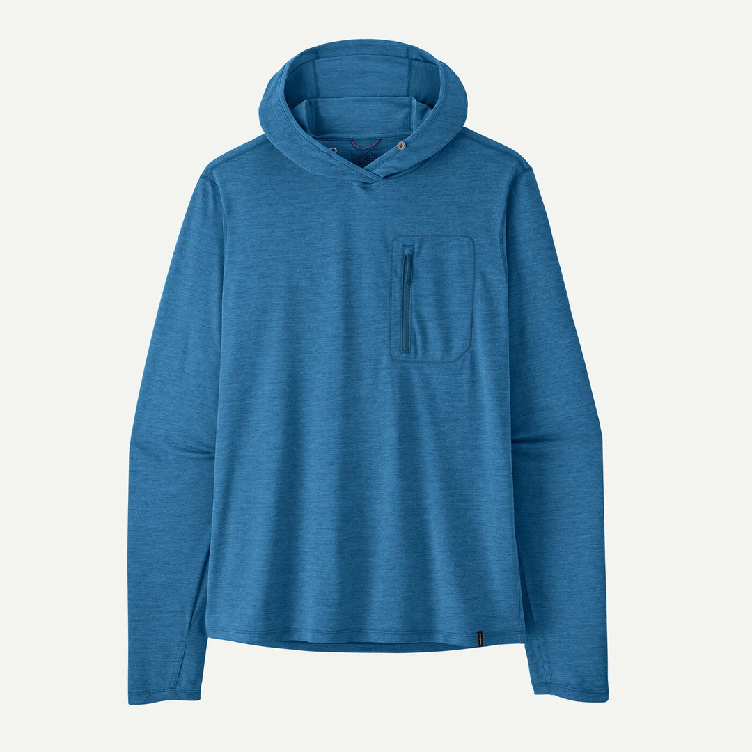 Patagonia Men's Capilene Cool Sun Hoody - Aquatic Blue- Light Aquatic Blue X-Dye - Sun Diego Boardshop