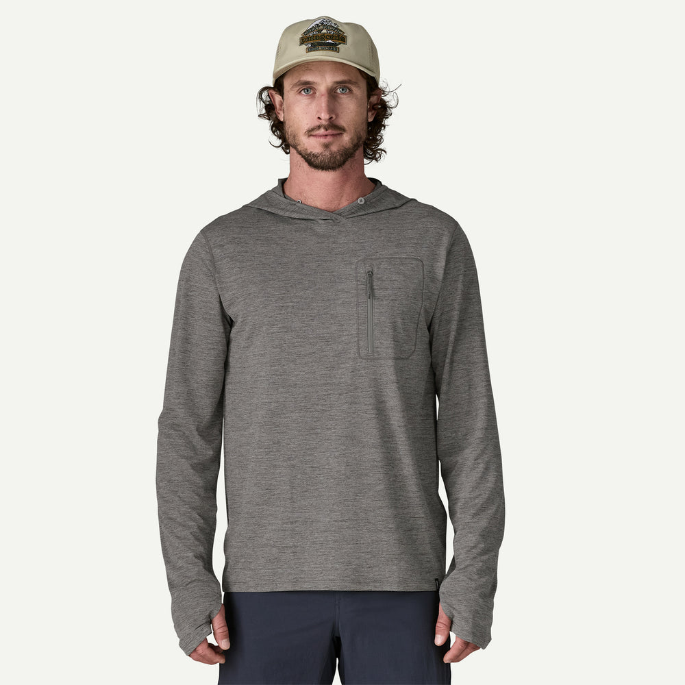 Patagonia Men's Capilene Cool Sun Hoody - Forge Grey- Noble Grey X-Dye - Sun Diego Boardshop