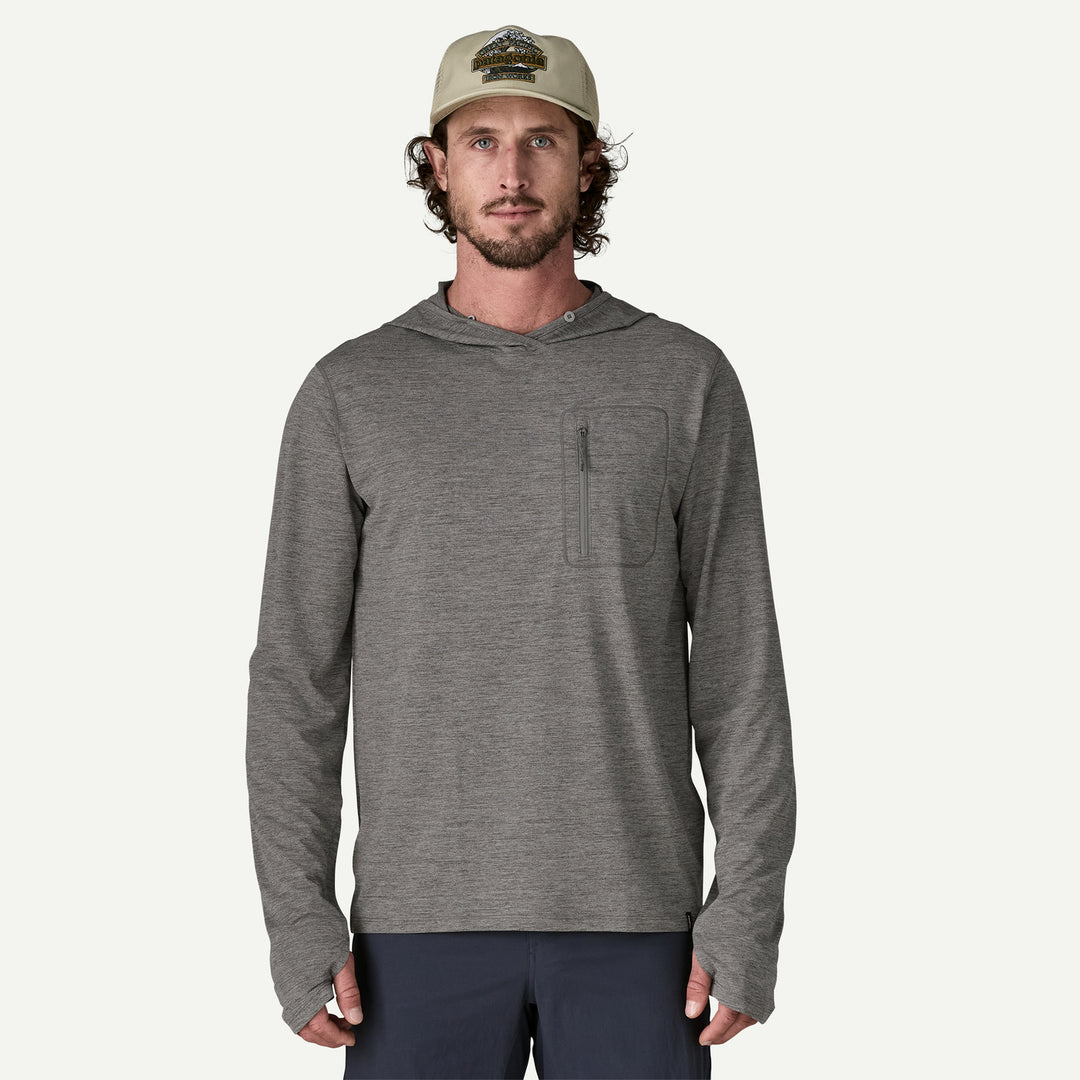 Patagonia Men's Capilene Cool Sun Hoody - Forge Grey- Noble Grey X-Dye - Sun Diego Boardshop