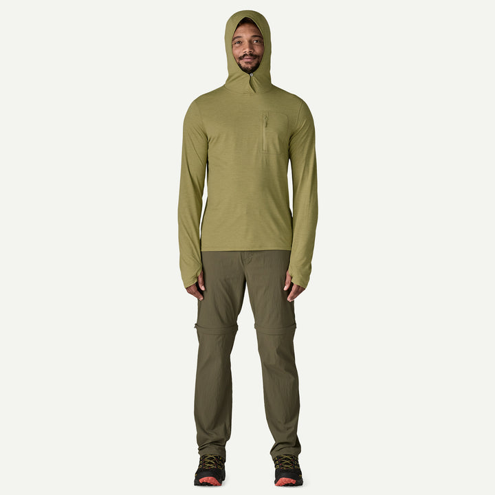 Patagonia Men's Capilene Cool Sun Hoody - Gumtree Green- Light Gumtree Green X-Dye - Sun Diego Boardshop