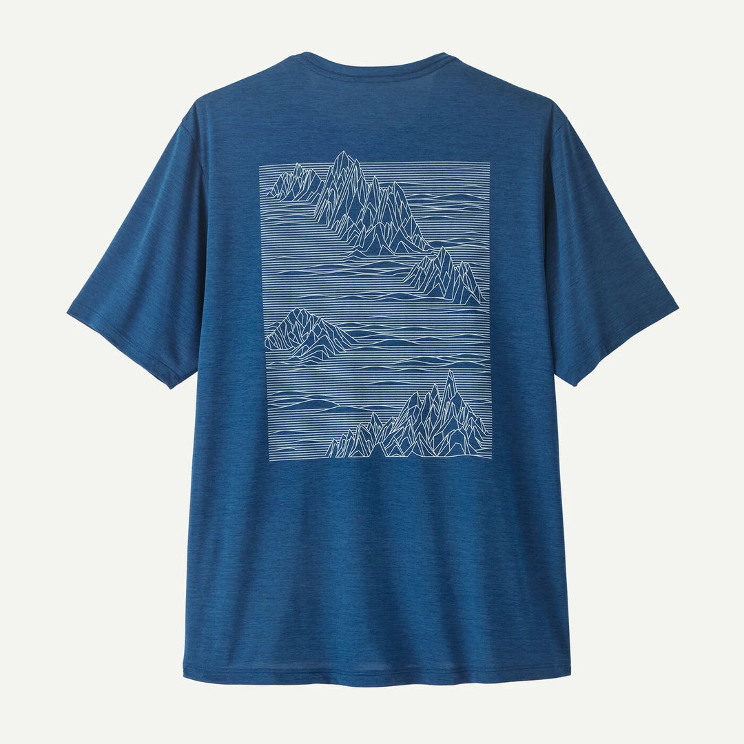 Patagonia Men's Capilene Cool Daily Shirt - Strataspire - Clement Blue- Light Clement Blue X-Dye - Sun Diego Boardshop
