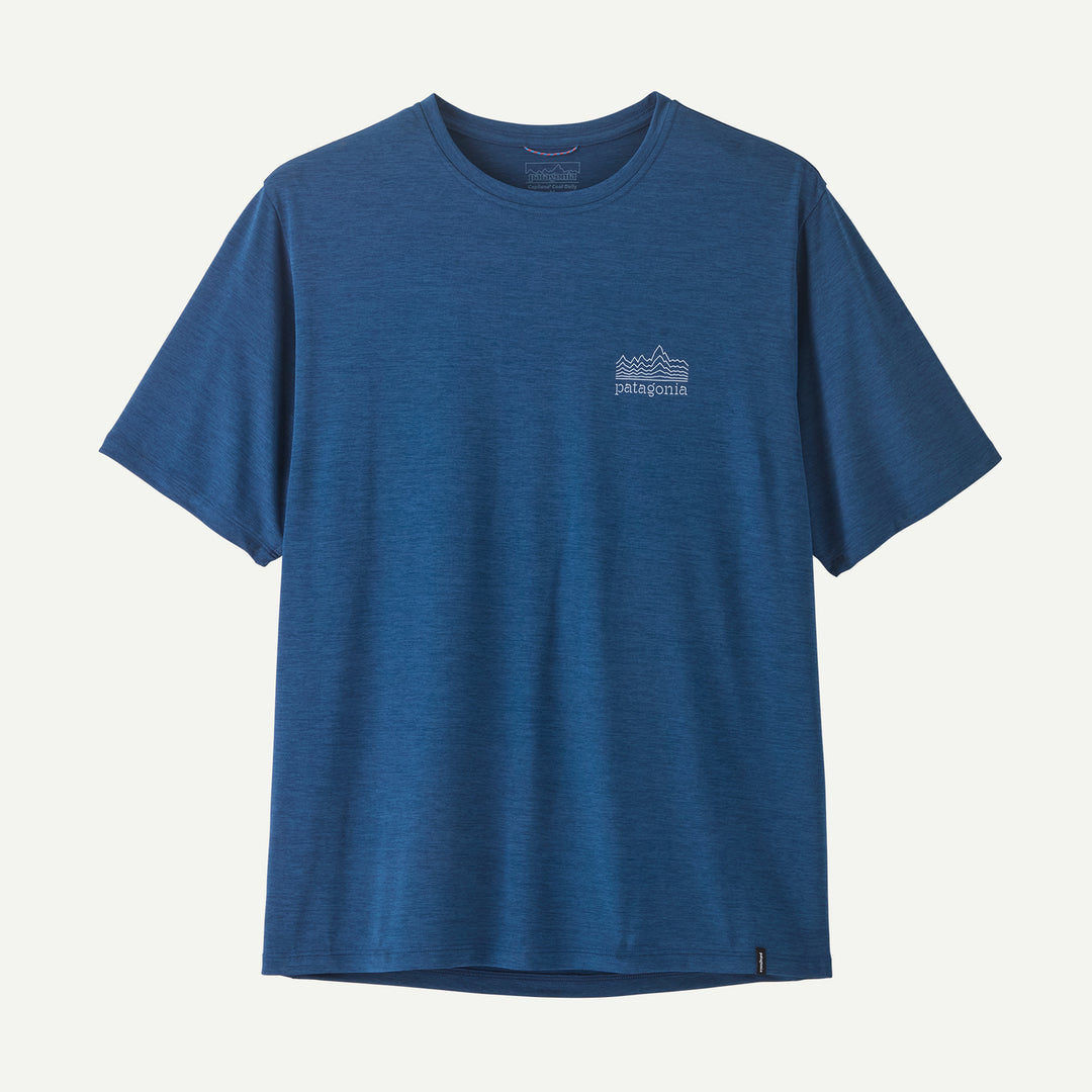Patagonia Men's Capilene Cool Daily Shirt - Strataspire - Clement Blue- Light Clement Blue X-Dye - Sun Diego Boardshop