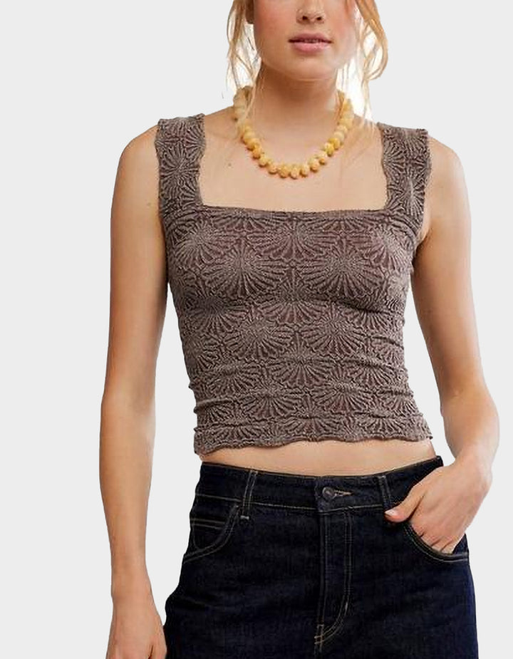 Free People Love Letter Cami - French Chocolate - Sun Diego Boardshop