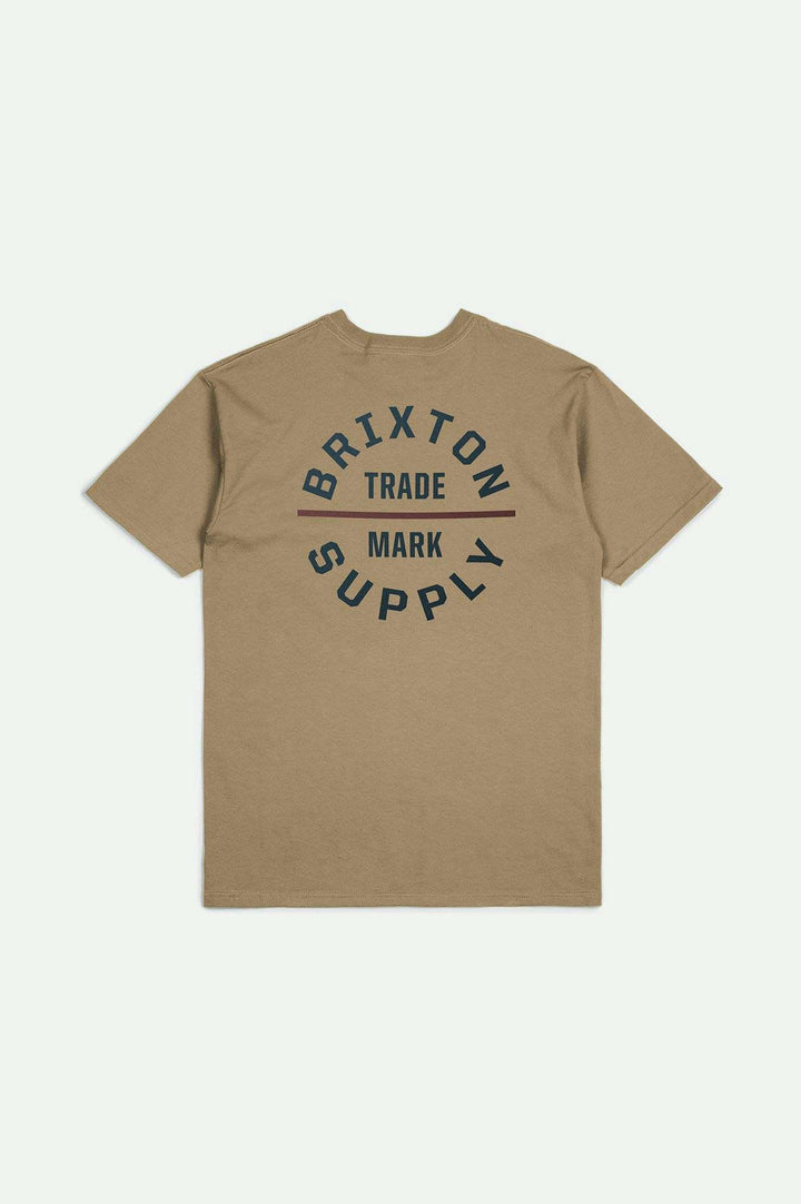 Brixton Oath V S/S Standard T-Shirt - TIGERS EYE/NAVY/MAHOGANY - Sun Diego Boardshop