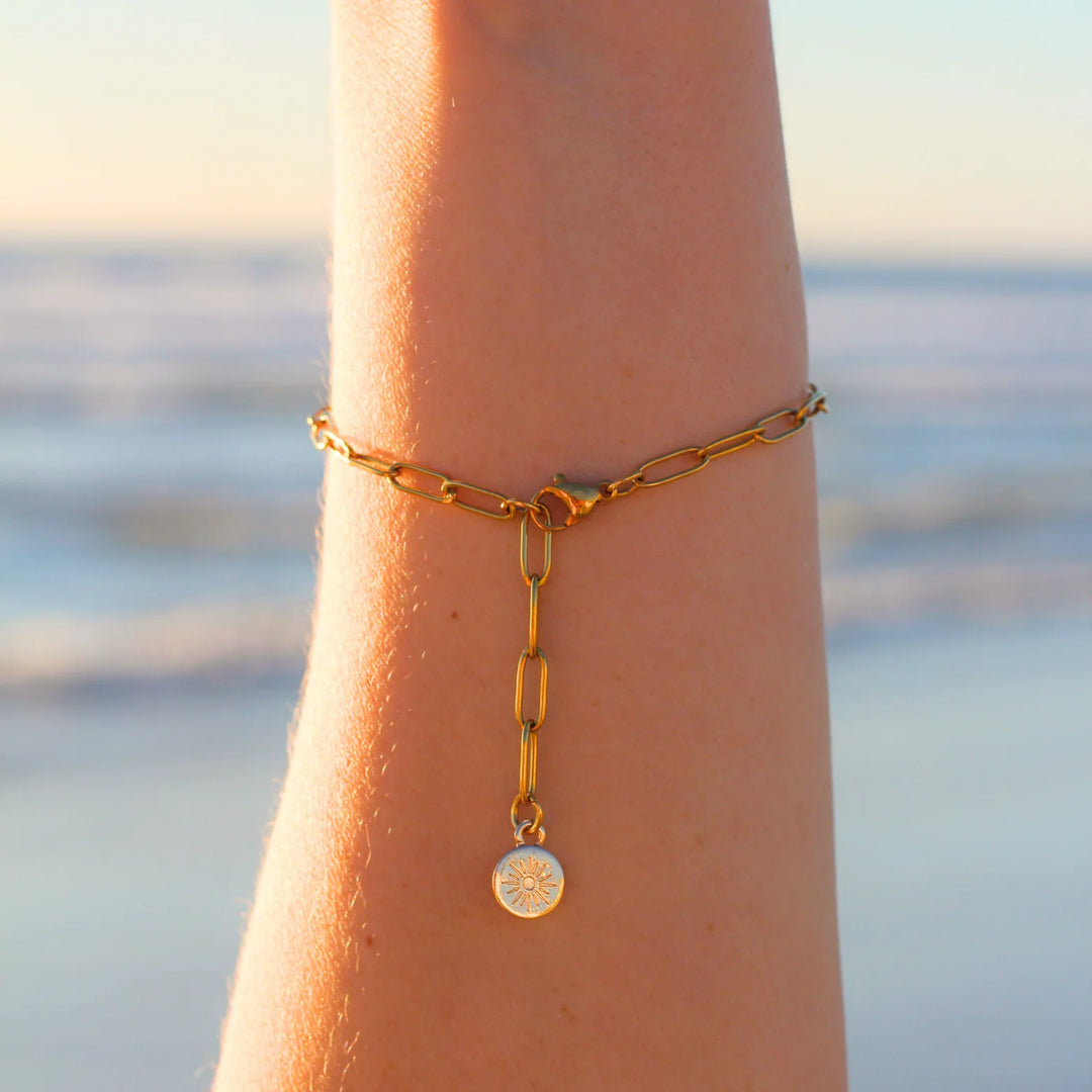 Mauka Gold Link Bracelet - Gold - Sun Diego Boardshop