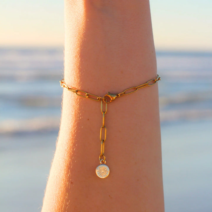 Mauka Gold Link Bracelet - Gold - Sun Diego Boardshop