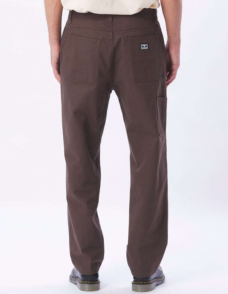 Obey HARDWORK WORK PANT - JAVA BROWN MULTI - Sun Diego Boardshop