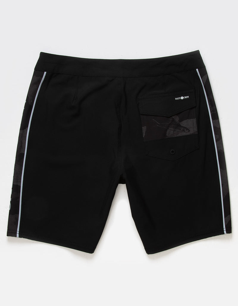 Salty Crew Ballast Men's 18" Boardshorts - BLACK/CAMO - Sun Diego Boardshop