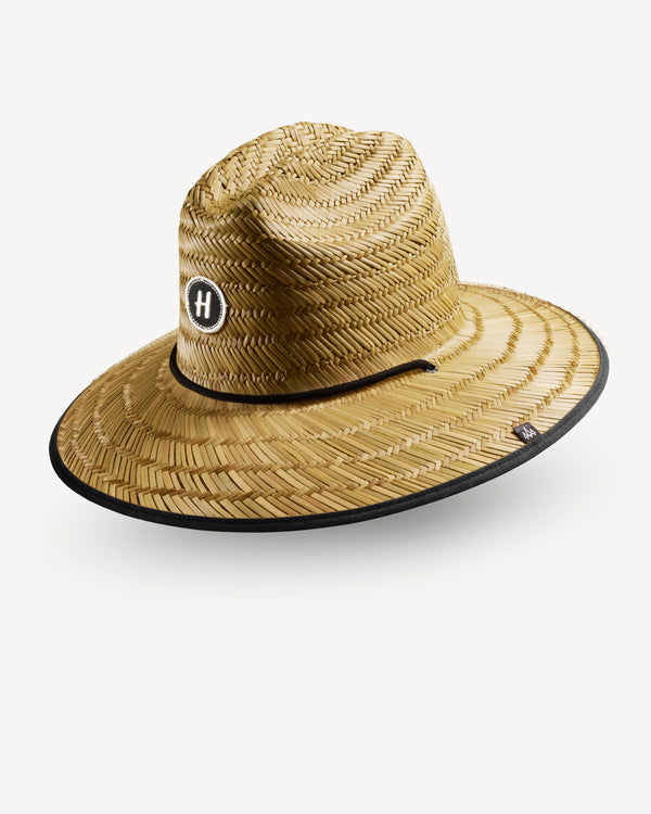 Hemlock Bare Bottom Lifeguard Straw Hat - BARE BLACK - Sun Diego Boardshop
