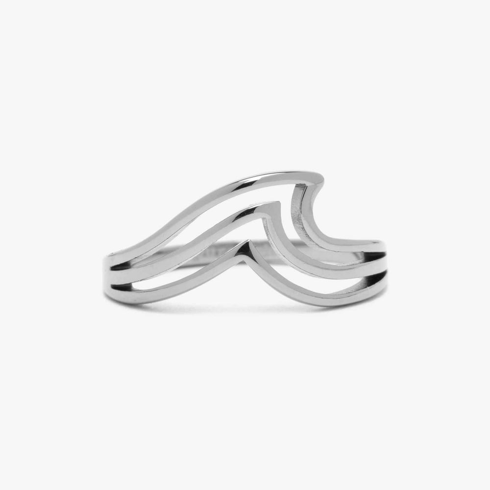 Pura Vida Bracelets Surfrider Triple Wave Ring - SILVER - Sun Diego Boardshop