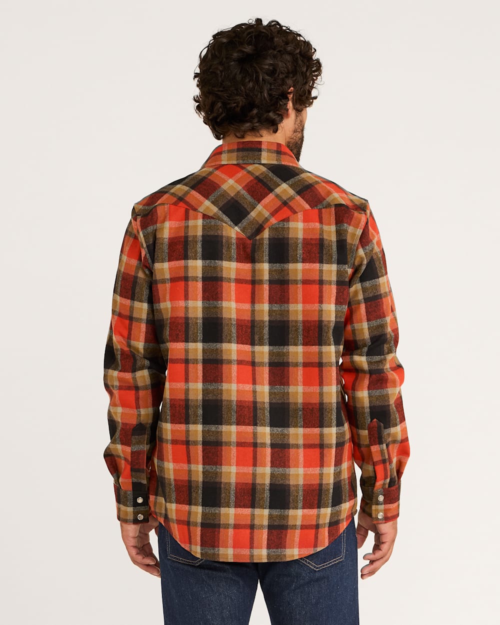 Pendleton MEN'S PLAID SNAP-FRONT WESTERN CANYON SHIRT - RED/BLACK PLAID - Sun Diego Boardshop
