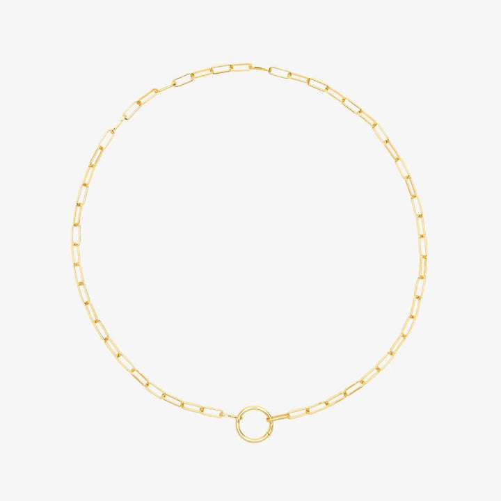 Pura Vida Harper Round Charm Chain Necklace - Gold