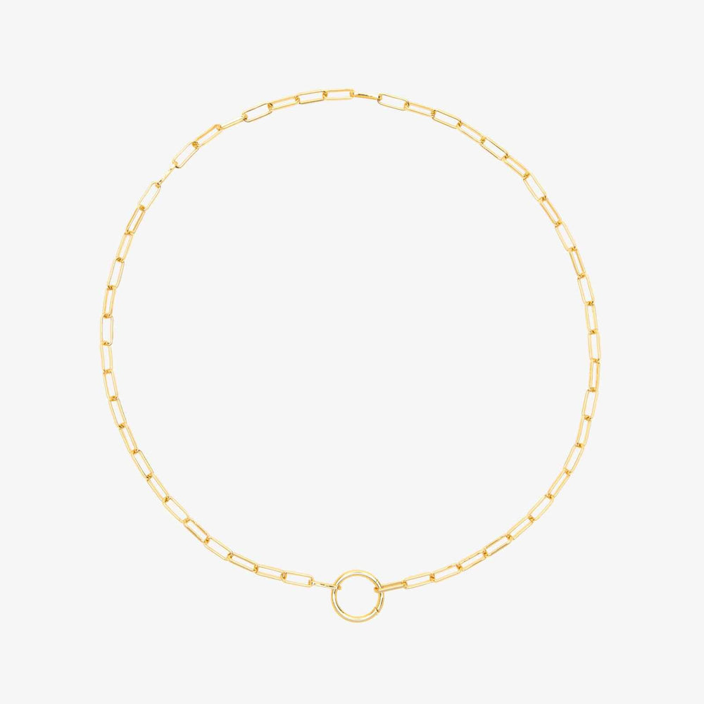 Pura Vida Harper Round Charm Chain Choker - GOLD - Sun Diego Boardshop