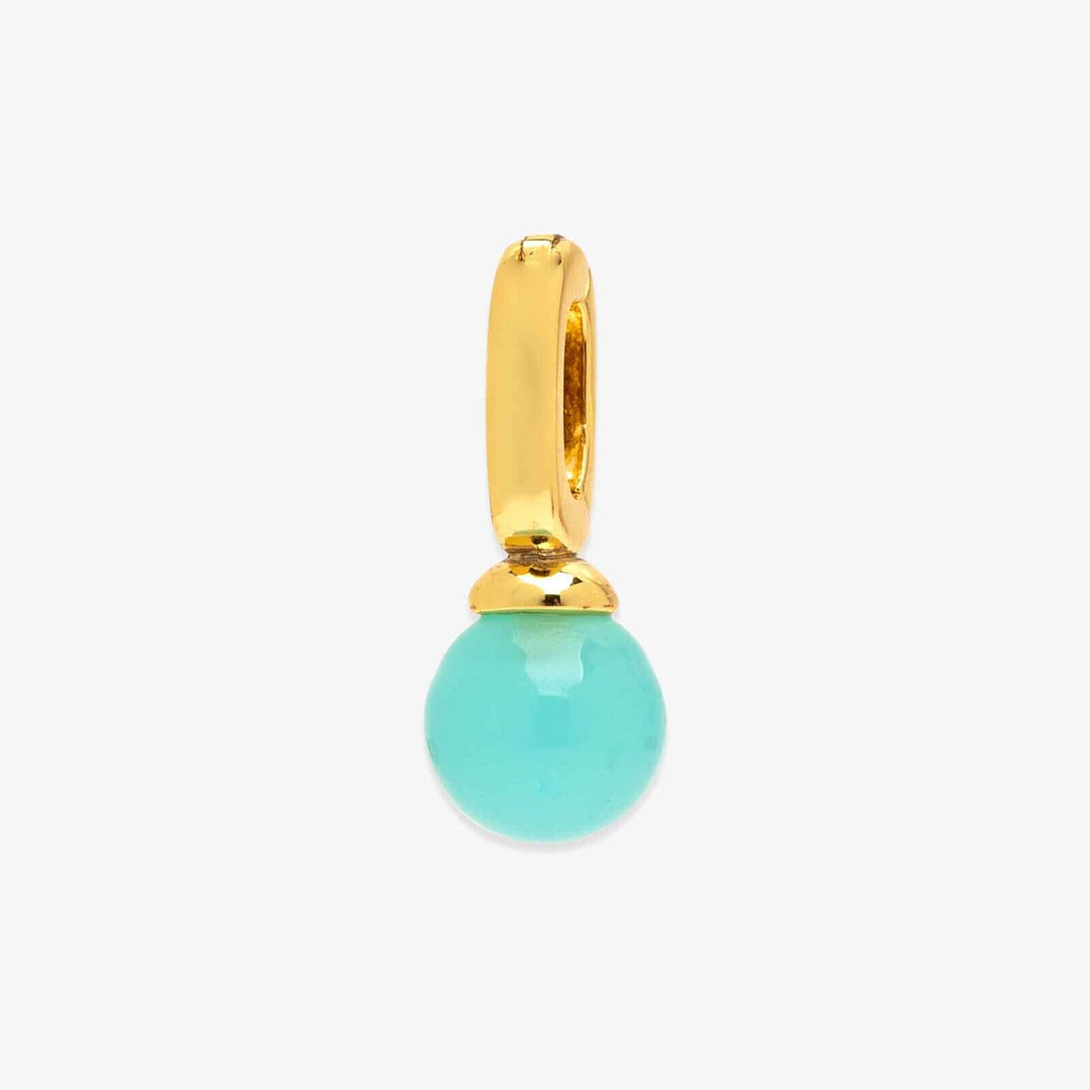 Pura Vida Harper Chalcedony Bead Charm - GOLD - Sun Diego Boardshop