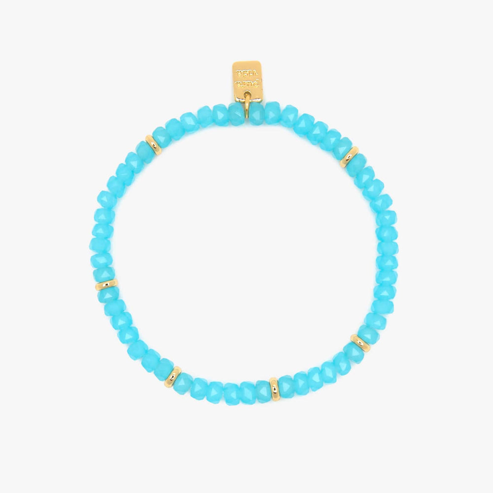 Pura Vida Bracelets Surfrider Aqua Stretch Bracelet - GOLD - Sun Diego Boardshop