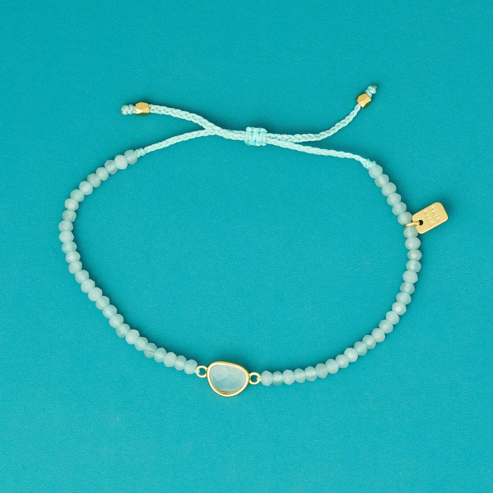 Pura Vida Bracelets Dainty Surfrider Gemstone Bracelet - GOLD - Sun Diego Boardshop