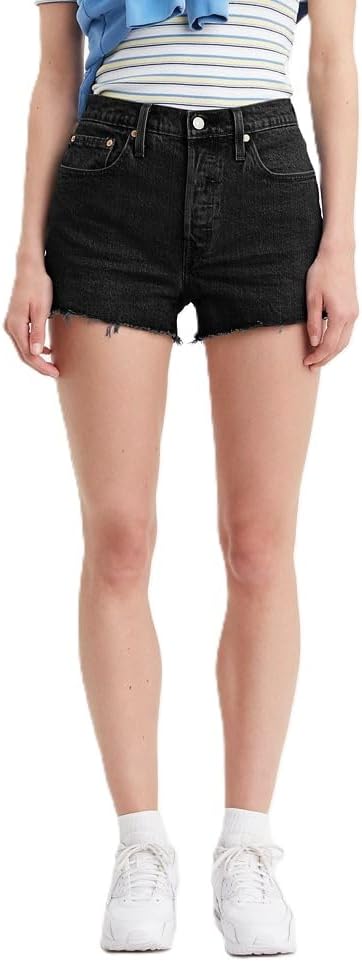 Levi's 501 Original Fit High Rise Women's Shorts - LUNAR BLACK - Sun Diego Boardshop