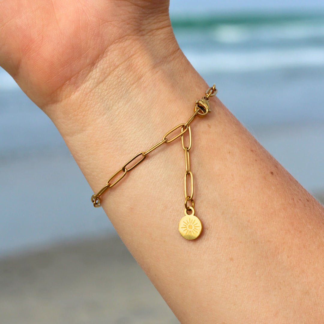 Mauka Gold Link Bracelet - Gold - Sun Diego Boardshop