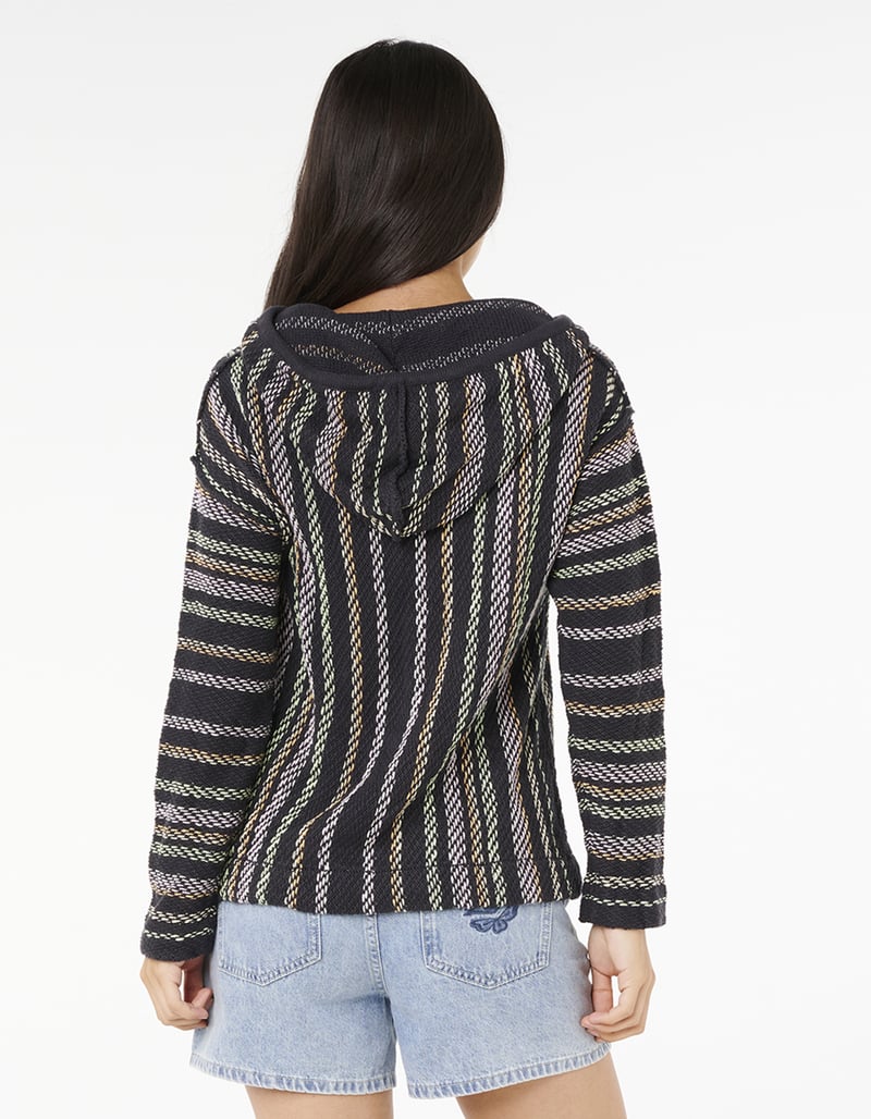 Rip Curl Revival Knit Poncho - Washed Black 8264