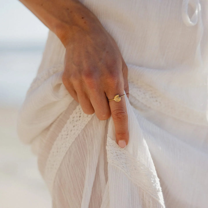 Pura Vida Seashell Ring - Gold