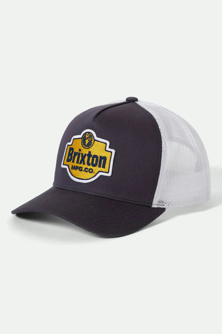 Brixton Genuine Quality Netplus Trucker Hat - Mood Indigo/White - Sun Diego Boardshop